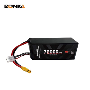 BONKA 400Wh/KG Energy Density 72000mAh 10C 6S 22.2V Semi Solid Battery